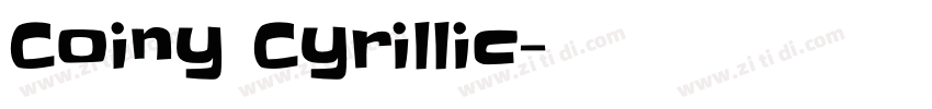 Coiny Cyrillic字体转换